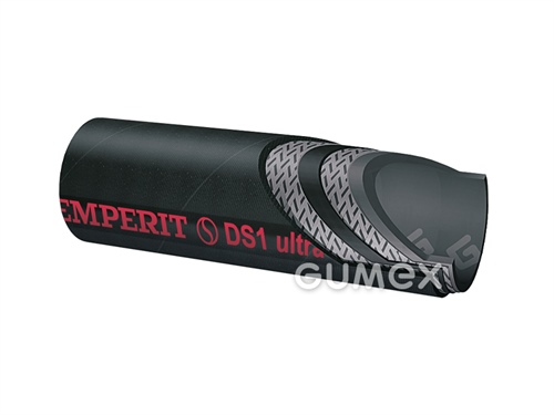 Hadica na paru DS1 ULTRA, 13/25mm, para: 18bar, +210°C, voda: 55bar, +120°C, prehriata para +230°C, -0,8bar, vodivá, EPDM/EPDM, 2 oceľové drôty, čierna